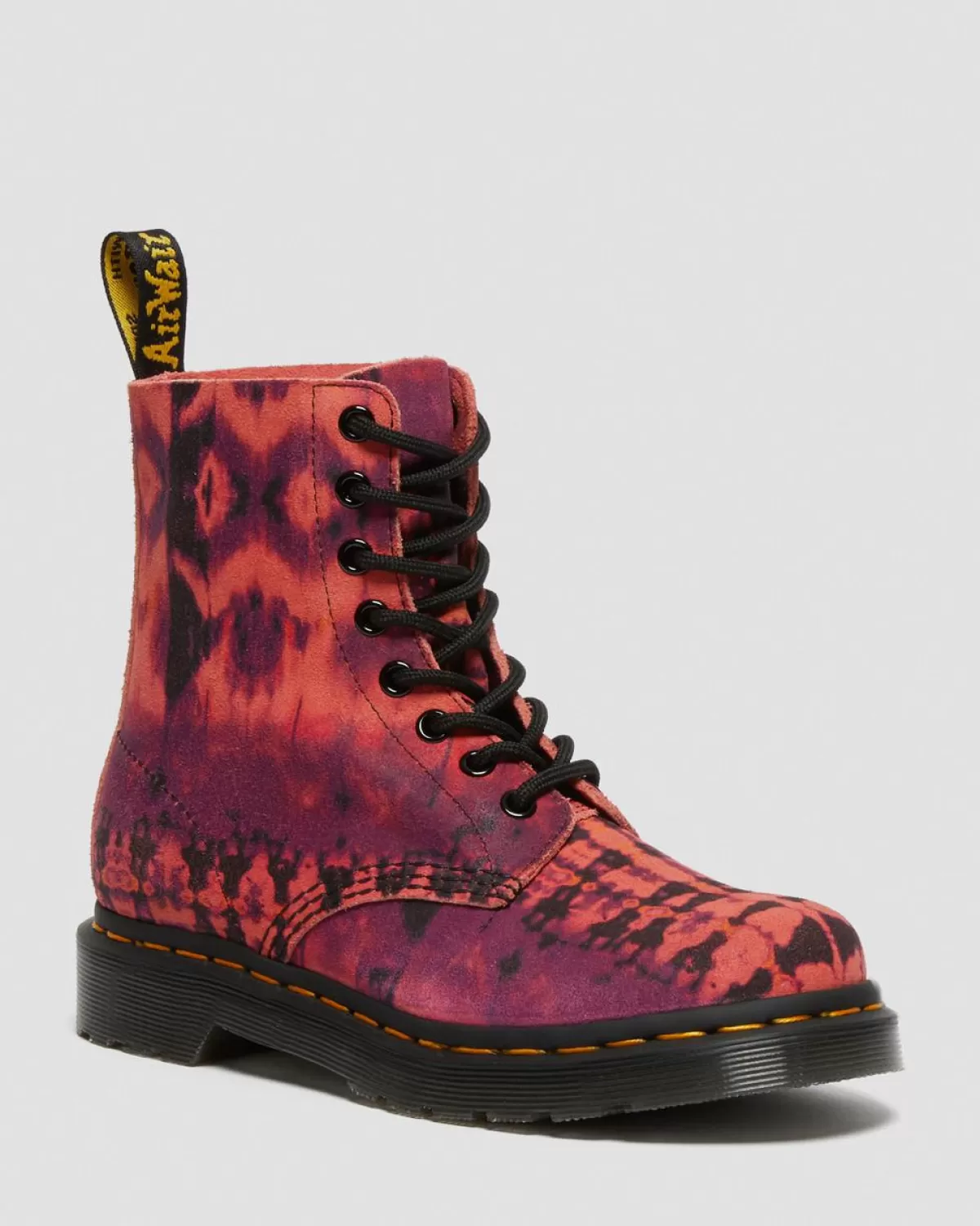 Clearance Boots 1460 Pascal En Cuir Tie-dye à Lacets Femme Boots À Lacets | Bottines